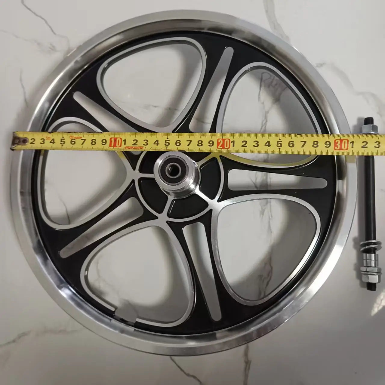 Aluminum Alloy Bicycle Wheel Set for Children, Integrated Ring, Folding Car, Disc Brake, 20 Inchlloy Wheel Hub Disc Brake