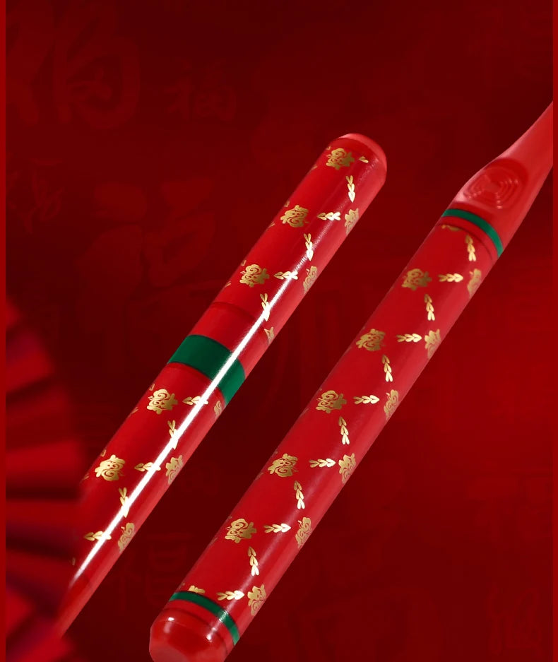 GYN [6-Pcs Gift Box] New Year's Blessing Gift Box Extended Brush Head Efficient Cleaning Lucky and Joyful Soft Hair Toothbrush