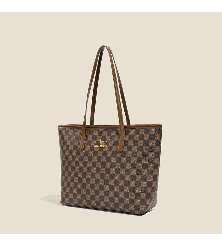 Retro vintage floral classic fashionable handbag with large capacity, elegant and easy to match underarm single shoulder bag