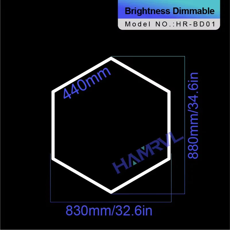 Hexagon Dimmable LED Ceiling Light Modern Honeycomb Panel with 3-Level Dimming 100%/50%/20% for Living Room Bedroom Salon Garage