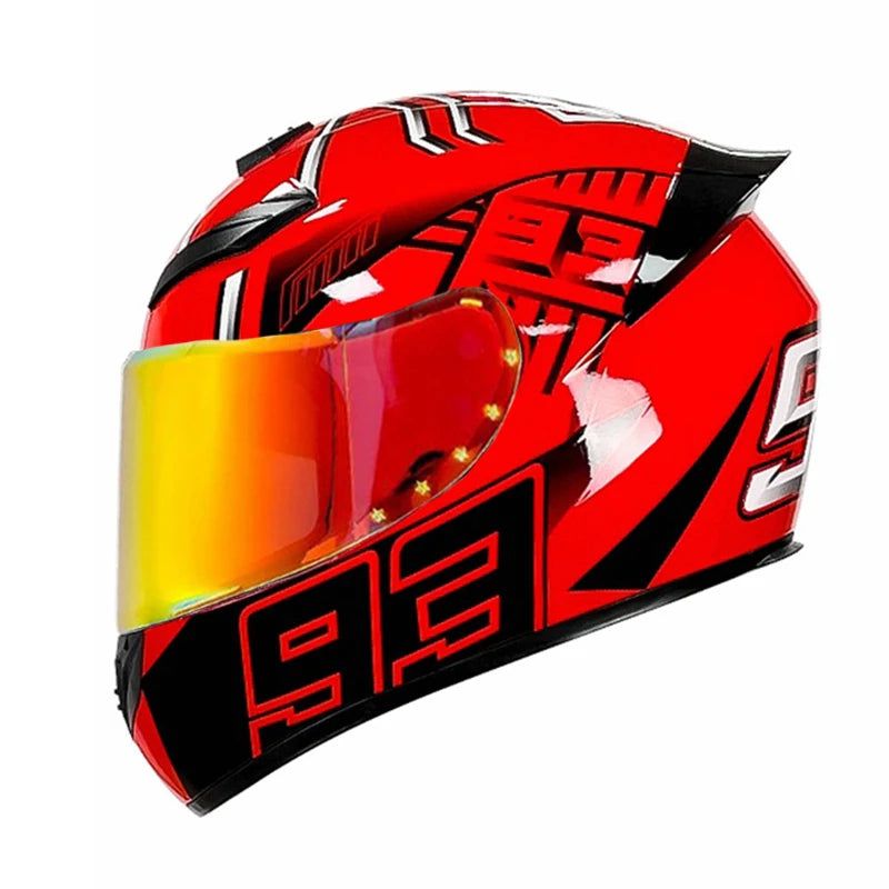 DOT Unisex Motorcycle Helmet Full Helmet Safety Helm Helmet Outdoor Riding Casco Moto Capacetes Helmets four seasons Universal