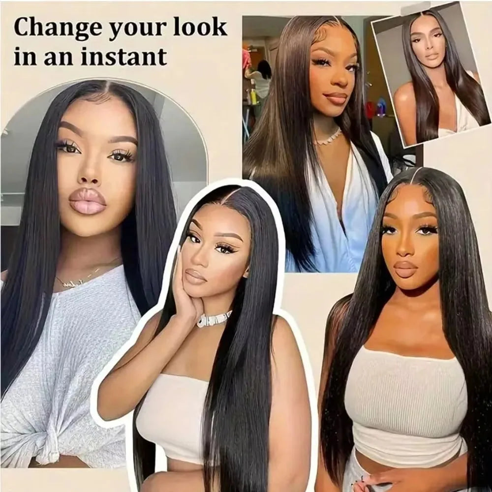 40 Inch Wigs 100% Human Hair 13x4 Hd Iace Frontal 13x6 Hd Brazilian Lace Frontal Wig 200% Density Straight Hd Transparent 13x4 Wigs