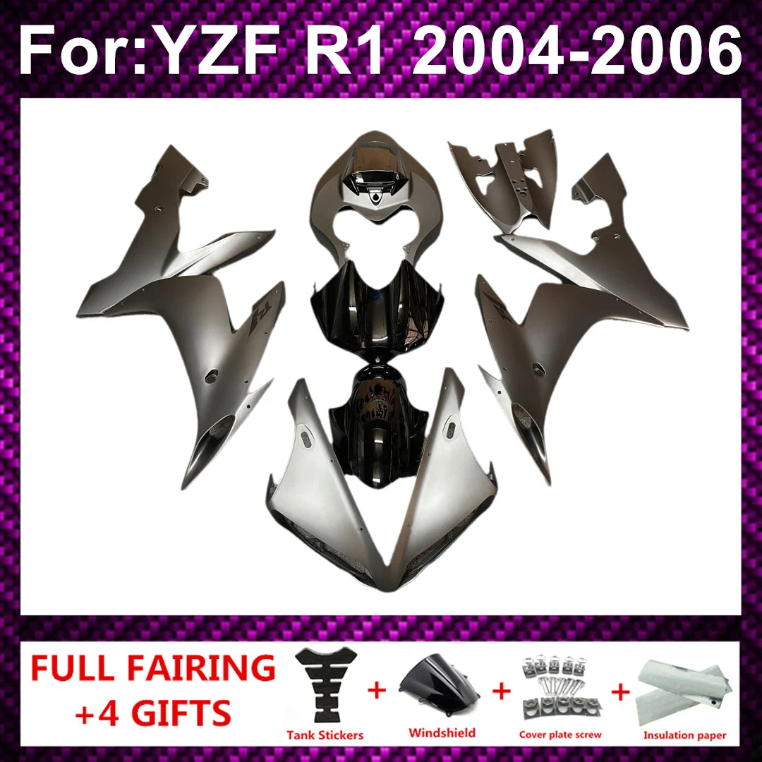 Motorcycle Fairing Kit ABS Plastic Body Injection Fairings Bodywork Bodykits For  R1 YZF1000 YZFR1 YZF-R1 2004 2005 2006