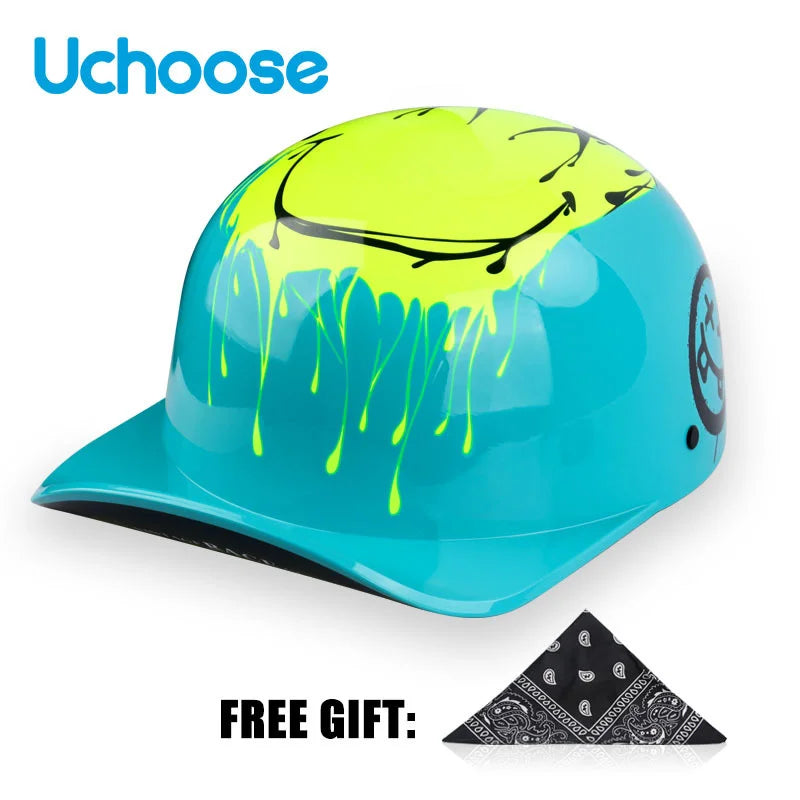 2023 NEW Gourd Baseball Cap Special Motorcycle Off-road Vehicle Battery Car Helmet Suitable For Men And Women Handsome Novel