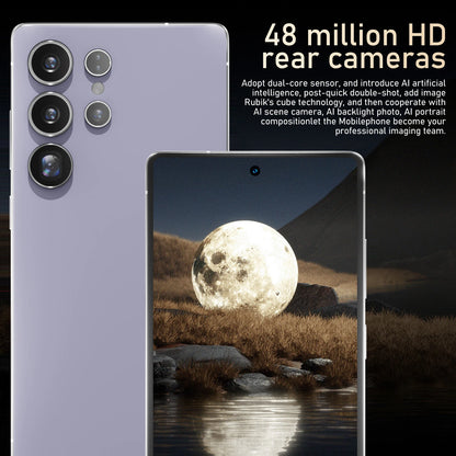 FUFFI Global Vision S26 Pro Smartphone Android 8GB RAM 512GB ROM 6.8 Inch Phone 1920x1080HD 24MP+48MP 5G Network Mobile Phones