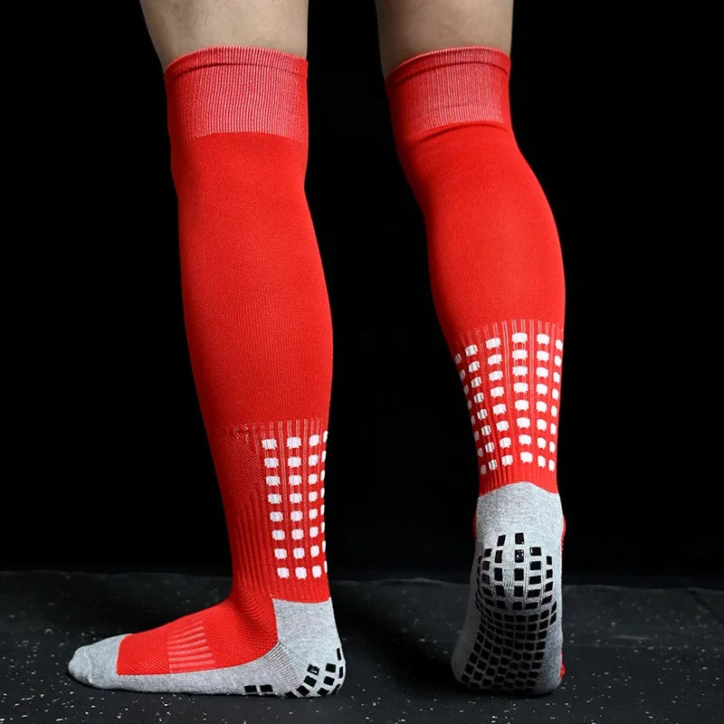 New Long Football Socks Silicone Suction Cup Grip Anti Slip Soccer Socks Sports Men Women Baseball Rugby Socks