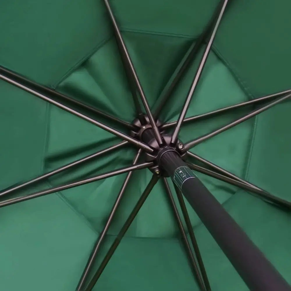 8 Ribs Green Patio Umbrella with 9' Diameter for Outdoor Tables