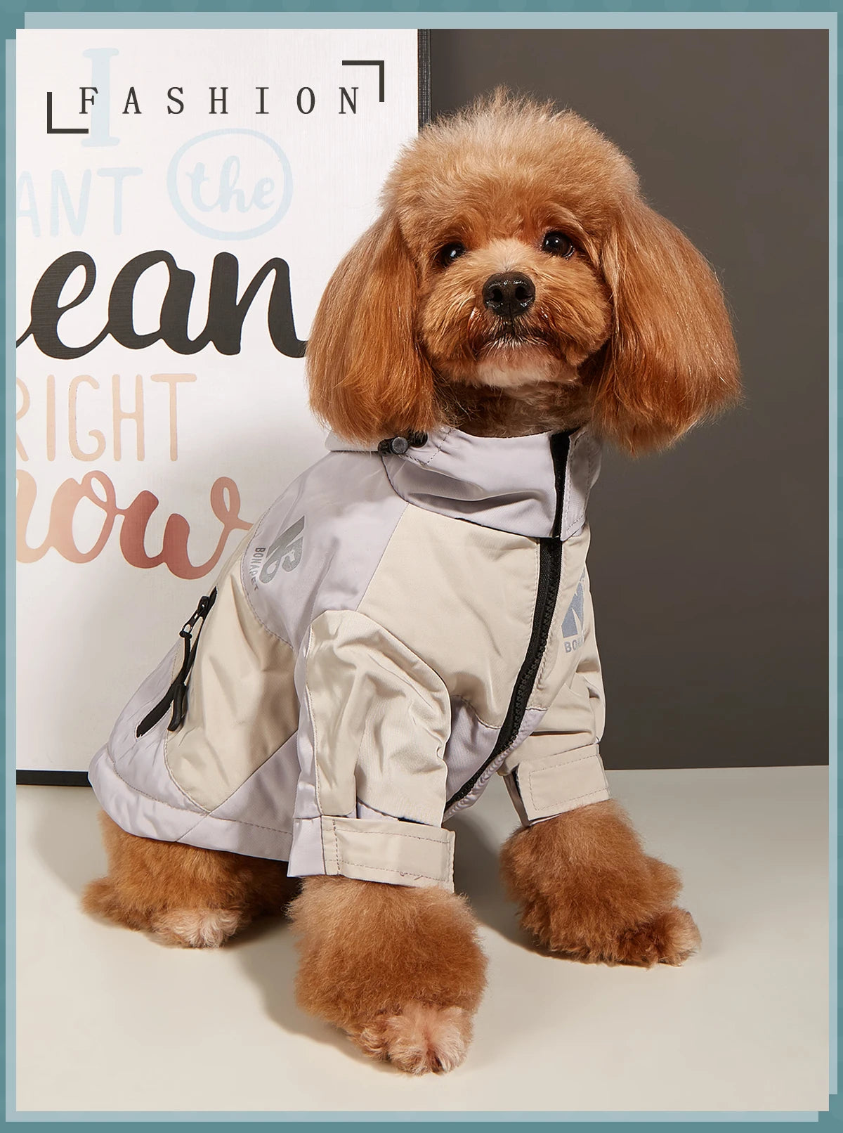 Fashion Winter Dog Jacket Waterproof Pet Raincoat Thick Fleece Warm Large Dogs Clothes Windproof Coat French Bulldog Chihuahua