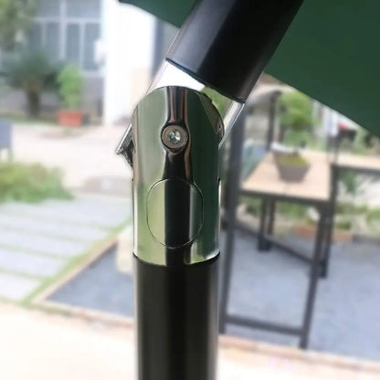 8 Ribs Green Patio Umbrella with 9' Diameter for Outdoor Tables