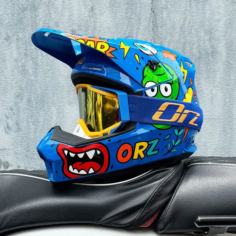 ORZ's new motorcycle off-road helmet, rally helmet, and mountain bike downhill helmet