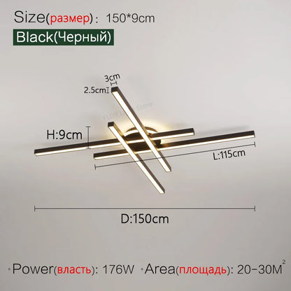 2025 new ceiling lamp Nordic modern LED lamp living room dining room bedroom lights ceiling chandelier