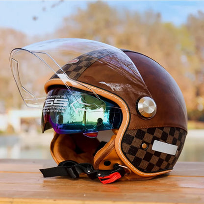 Japan Imported The New DOT Standard Certified Electric Motorcycle Helmet Female Winter Warm Male High Quality and Safety