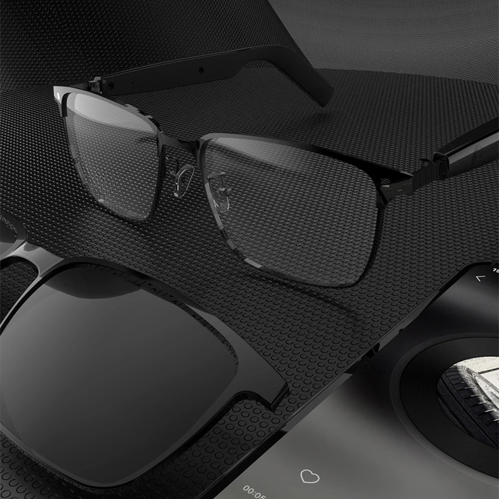 AI Smart Translate Eyeglasses BT 5.4 Call Intelligent Translator Glasses Magnetic Frame Sports Sun Glasses for Men Women