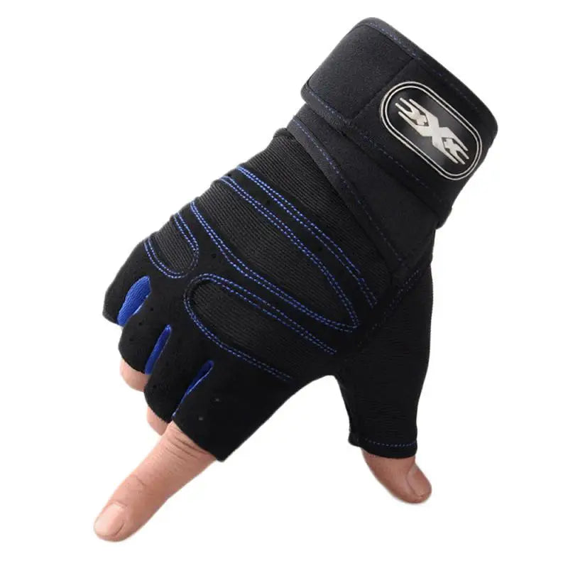 Gym Sport Gloves Fitness Weight Lifting Wristband Half Finger Gloves Outdoor Cycling Hiking NonSlip Glove Body Building Training