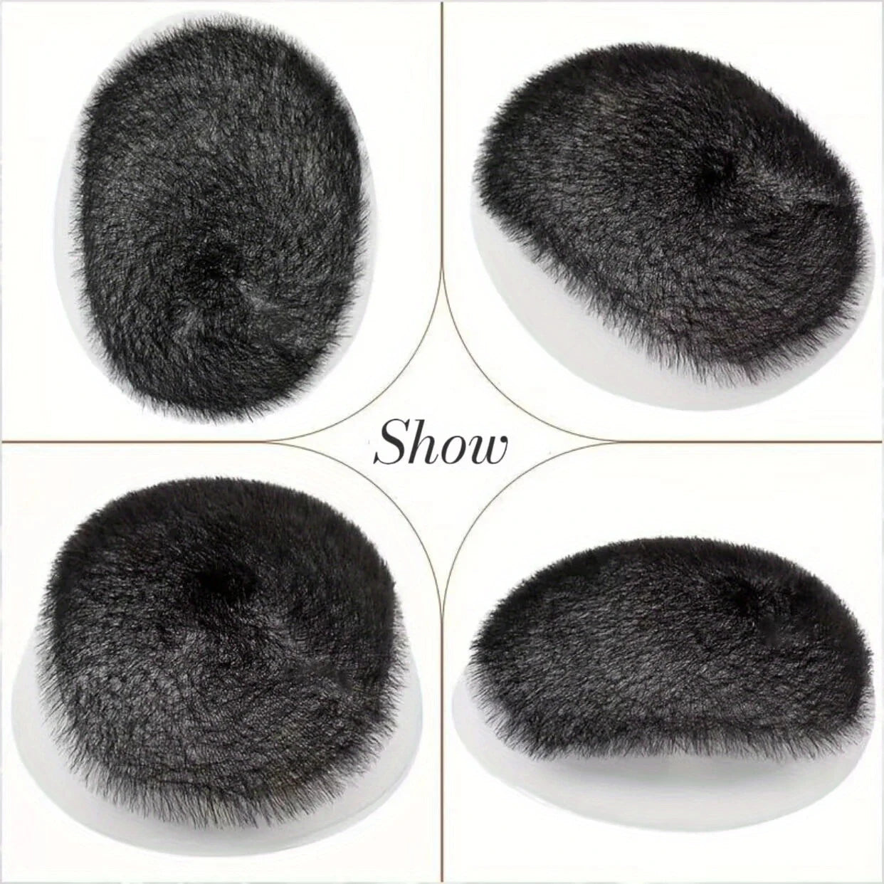 Short Buzz Cut Hair Piece for Man 100% Human Hair Hair Toupee Breathable and Invisible PU Base Biomimetic Scalp Hair Replacement