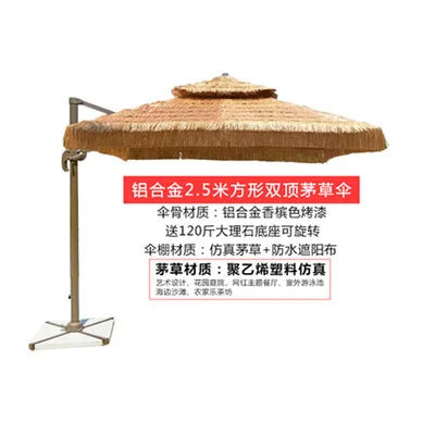 CL  shading thatch umbrella straw simulation straw umbrella courtyard agritainment B & B outdoor beach villa umbrella