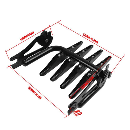 Black Stealth Luggage Rack for Harley Electra Street Glide Road King FLHX FLHT Ultra Limited 2009-2024 Motorcycle Accessories