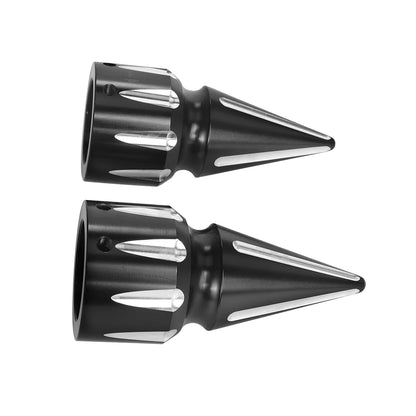 Motorcycle CNC Front Axle Nut Cover Cap Aluminum Black For Harley Sportster XL XG Touring FLHT FLHR FLTRX Dyna VRSC Softail