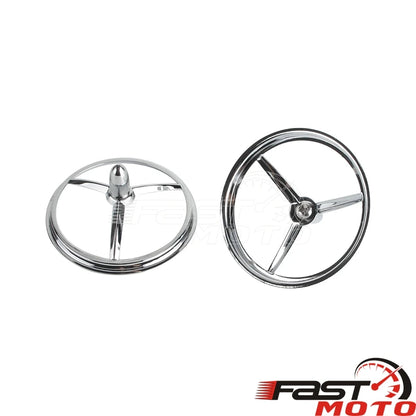 Motorcycle 7'' Headlight Bullet Trim Ring 4.5'' Auxiliary Fog Light Cover For Harley Touring Road King Dyna Softail Heritage