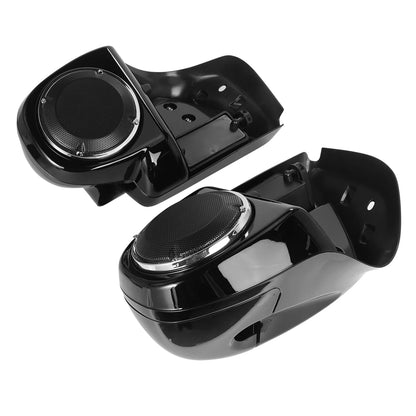 Motorcycle Lower Vented Fairing 6.5" Speakers Boxes Pod For Harley Touring Road Glide Electra FLHX FLTRX FLHTK 2014-2024