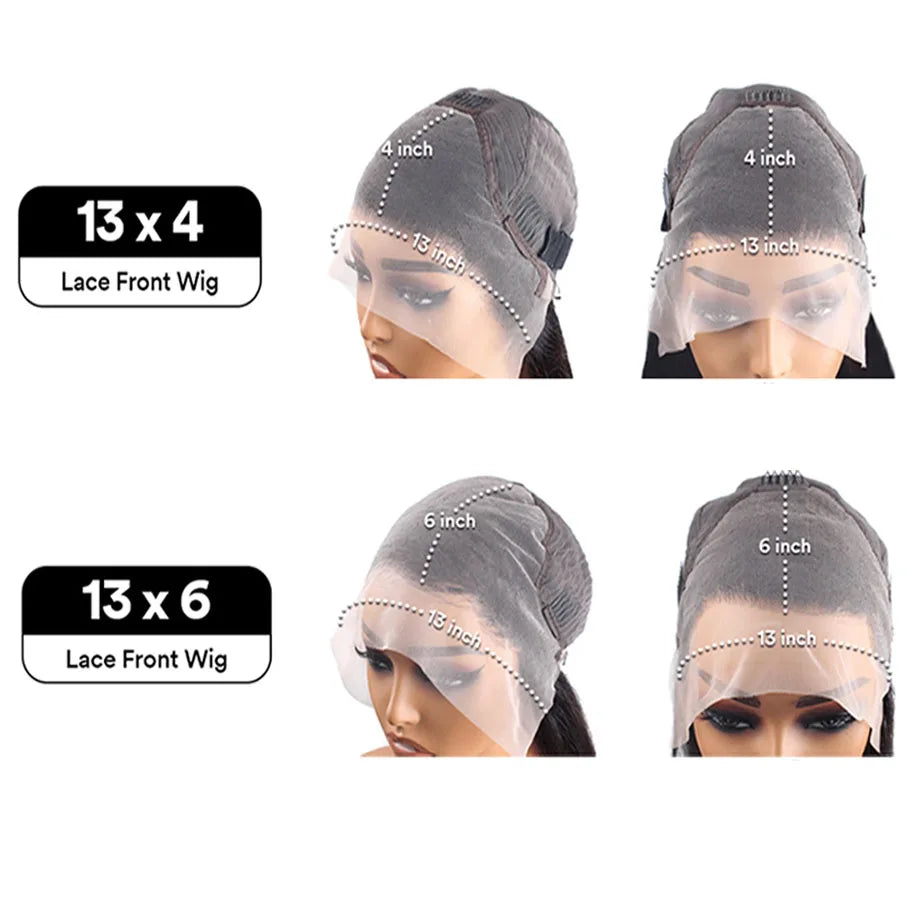 13x6 HD Lace Frontal Wig Pink Lace Front Wigs Human Hair 13x4 Staight Lace Front Wigs For Women Brazilian Colored Human Hair Wig