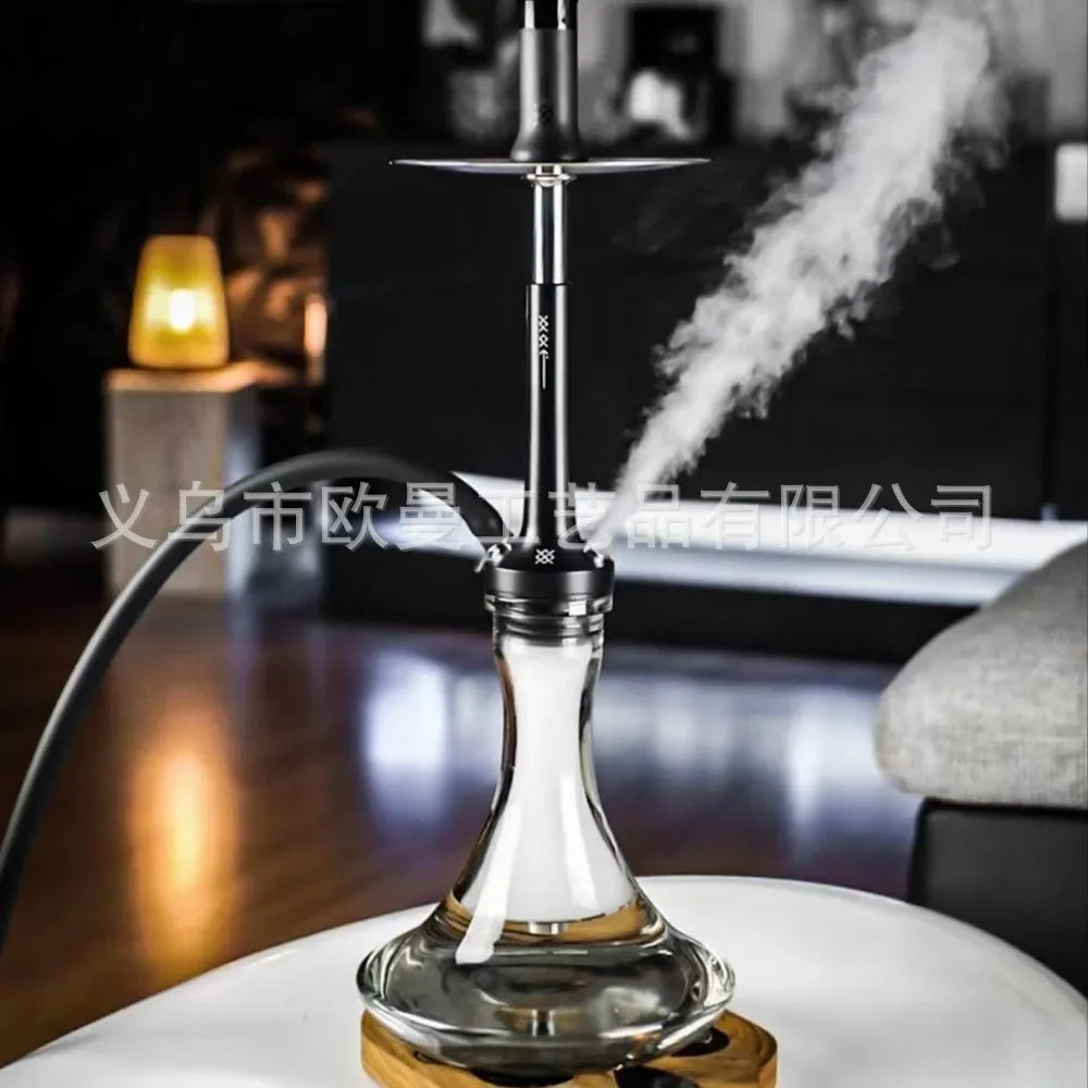 DOOSHA Shisha Hookah Set 304 Stainless Steel Large Hookah Smoking Set Russian Shisha With Bottle