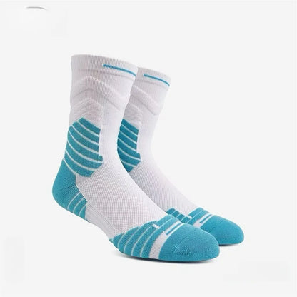 Bullfight 2.0 Men's High-top Sports Towel Basketball Socks Bottom Practical Professional Long-tube Mid-tube Elite Thick Running