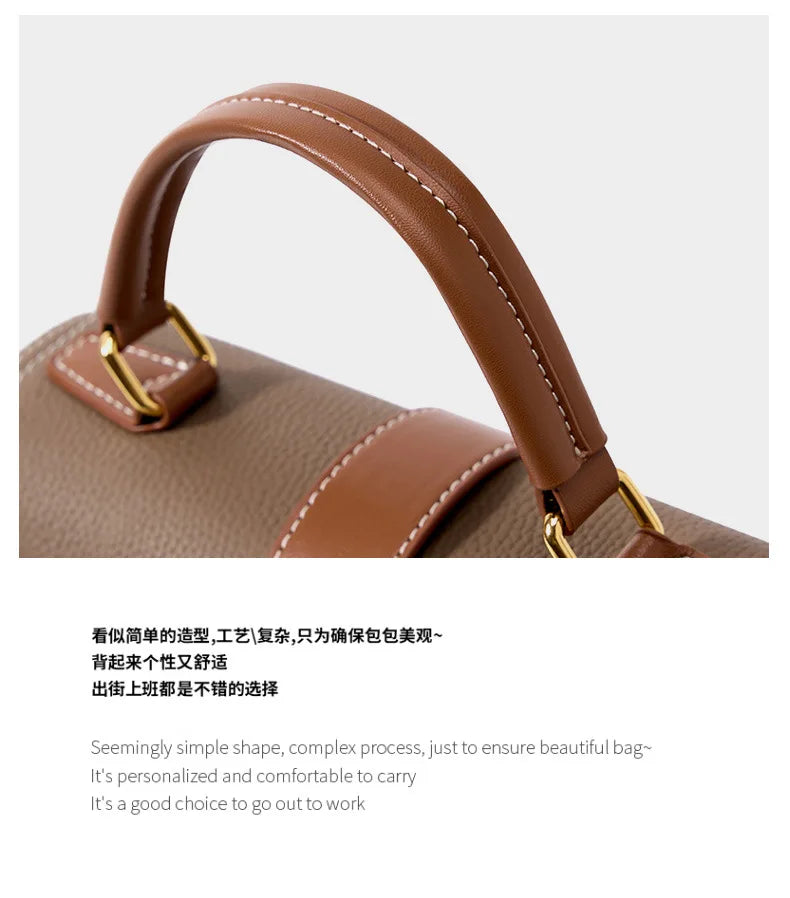 Luxury handbags female crossbody bags small square shoulder bag mom women bags new fashion 2025 genuine cowhide leather satchel