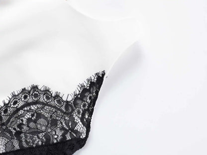 CHNMR Lace Cut Out Slim Backless Dress Women Elegant Halter Sleeveless Party Dresses Fashion Female Vestiods for Summer New 2026