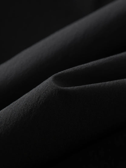 FSLE Women's Minimalist Commute Sleeveless Crew Neck Slim Fit Tank Dress 2026 Summer New Arrival Elegant Black Long Daily Dress