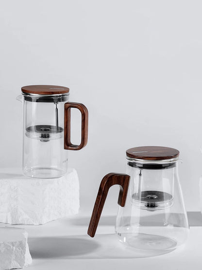 Bonston elegant cup insulation separation bubble teapot heat-resistant glass teapot simple filter tea cup 500ml