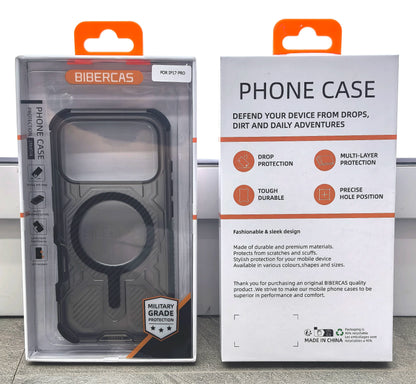 Military Armor Phone Case For iPhone 17 16 15 14 13 Pro Max 17Air 16E Magnetic Wireless Charging Anti-Drop Protective Cover