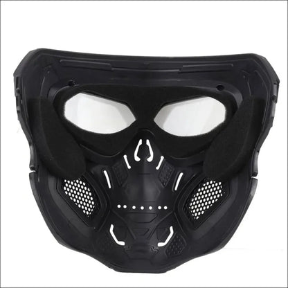 .Skull Mask Motorcycle Mask Bicycle Riding Windproof Full Face Skeleton Protective Mask Colored Goggle Tactical Cycling Bike