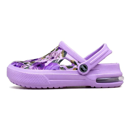 Women's Ethnic Shoes Clogs Soft Sole Two-way Wear for Beach Mules and Pool Women Garden Slides Indoor Nursing Clogs Sandals