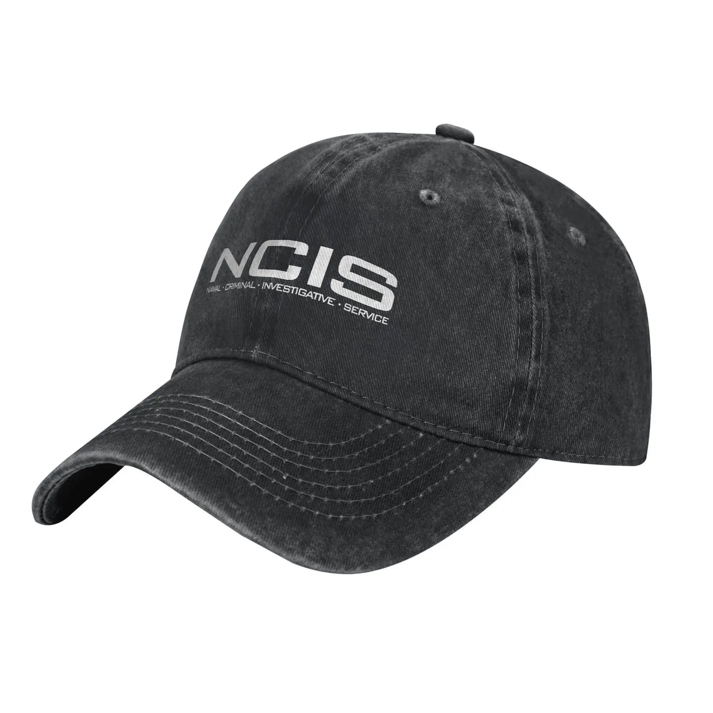 NCIS Naval Criminal Investigative Service Baseball Cap Retro Distressed Washed  Sun Cap Unisex Outdoor Unstructured Soft Hats