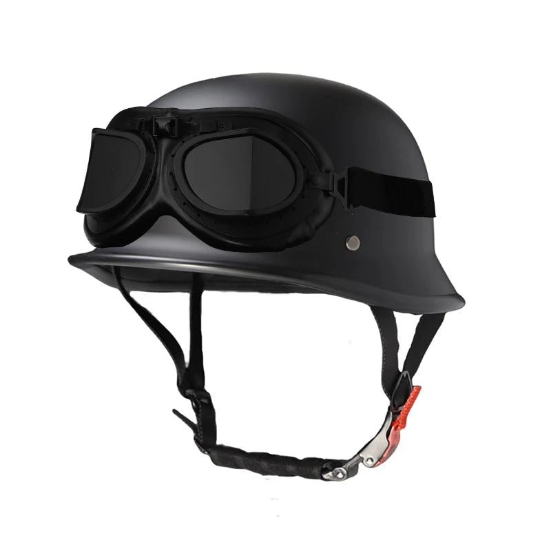 Open motorcycle half helmet German retro cruise protection helmet suitable for adult and child riding safety helmets
