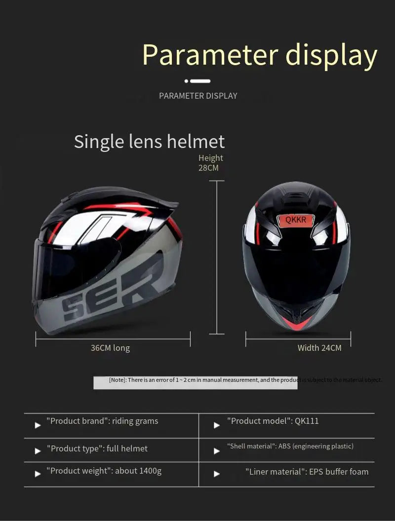 New Bluetooth motorcycle helmet for men and women, full coverage, anti-fog, full face motorcycle helmet