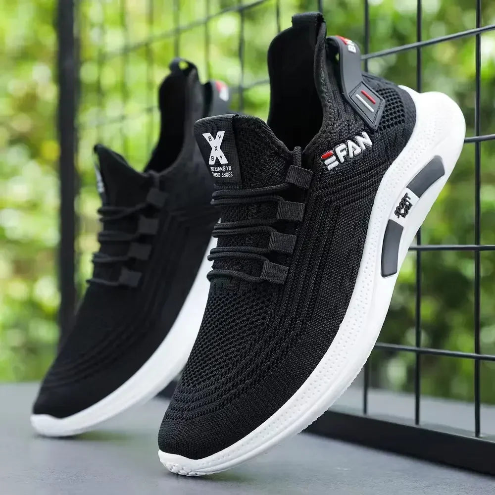 New White Men's Sneakers High Quality Shoes For Men Mesh Breathable Summer Casual Walking Sneaker Tenis Zapatillas Hombre
