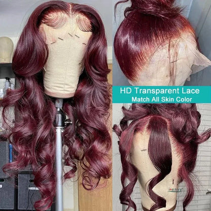 Yellow Wig 13x4 HD Body Wave Lace Frontal Wig Glueless Lace Front Wig Preplucked Synthetic High Quality Ready To Wear Cosplay