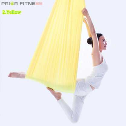 12m Aerial Silks Flying Trapeze Aerial Silk Yoga Hammock Swing GYM Home Outdoor Fitness Anti-Gravity Body Building Pilates Belt