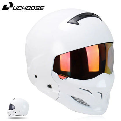 New Scorpion Retro Motorcycle Cascos Moto Locomotive Personality Multi-purpose Combination Helmet  Detachable Multi-purpose