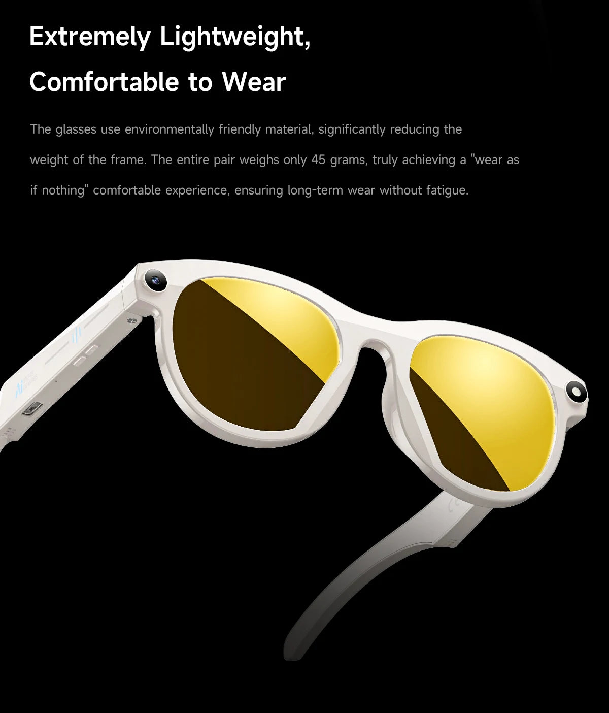 2026 Smart Glasses New Camera Photo Video Record AI Translation Bluetooth Touch Control Music Headphone Waterproof Smart Glasses