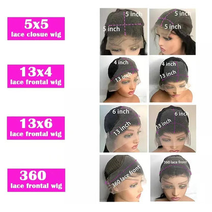 30 40 Inch Body Wave 13x6 HD Lace Frontal Wig Brazilian 13x4 Transparent Lace Front Human Hair Wigs For Women Pre Plucked