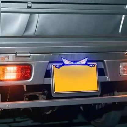 Motorcycle LED License Plate Decorative Lights Snake Eye Rear Tail Light Strobe Flashing Electric Motorcycle Modified Accessory
