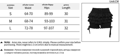 AltGoth Mall Goth Hotsweet Shorts Women Aesthetic Y2k E-girl Cute Sweet Fairycore Grunge Lace Bow Patchwork High Waist Shorts