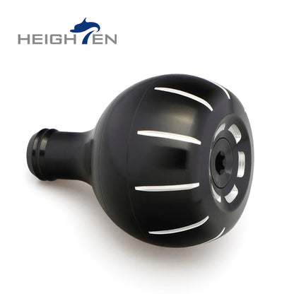 HEIGHTEN Carbon Fiber Fishing Reel Single Cast Spinning Wheel Hand Crank Handle Round Single Grip Fishing Wheel Crankshaft