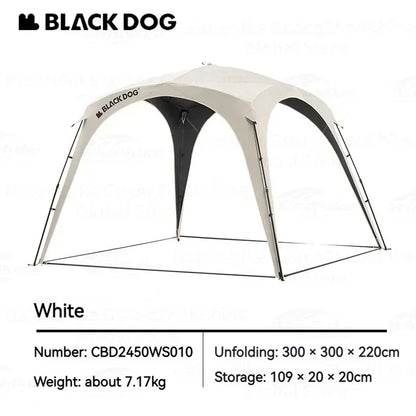 BLACKDOGAutomatic Dome Shelter Tent Self-supporting Quick Open Black Coating Outdoor Camping Canopy Expand Tarp Traveling Family