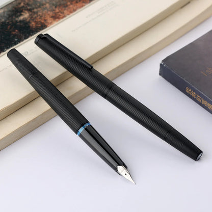 Limited MAJOHN B32 Metal Strive Piston Fountain Pen with Butterfly F Tip Student Adult Iridium Writing Ink Pen Office Supply