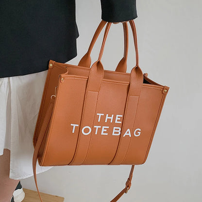 The tote bag For Women Crossbody Female Handbag New Solid Words Lette Leisure Large Bag,Luxury Fashion bag,designer bag for PU