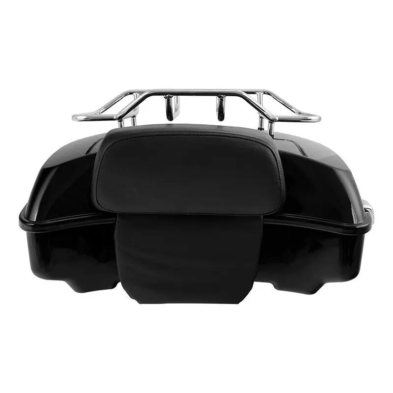 Chopped Trunk w/ Rack Razor Backrest For Harley Touring Road King Street Electra Glide 2014-2024 Motorcycle Accessories
